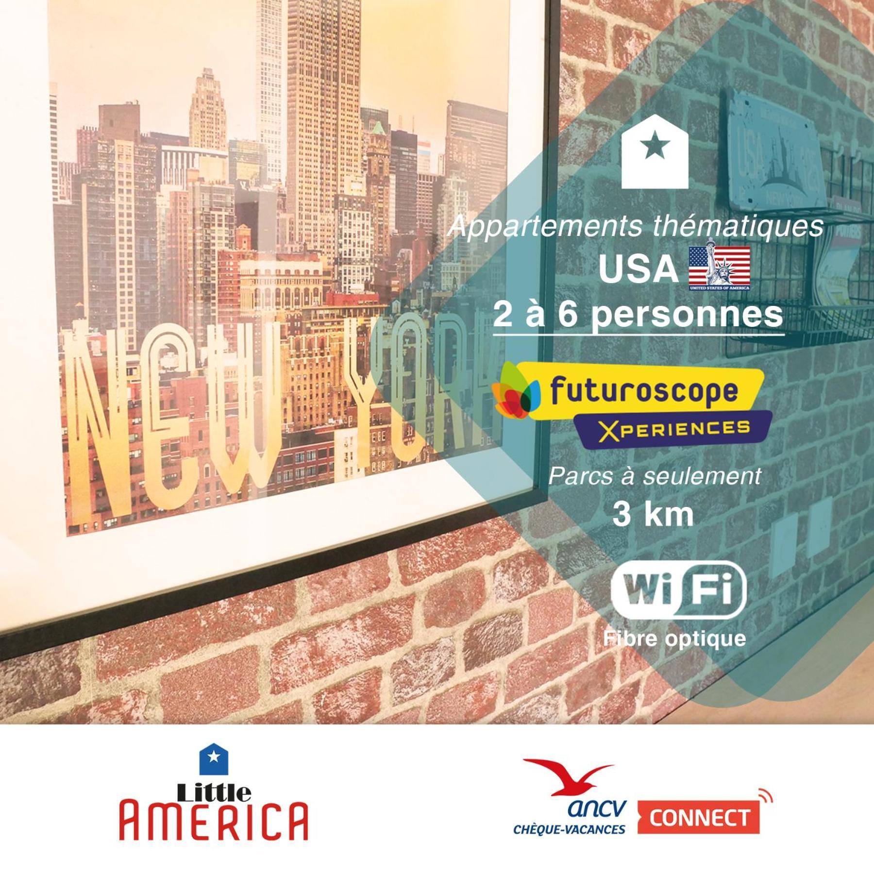 Little America - Appart Hotel 3Km Futuroscope 若奈克兰 外观 照片